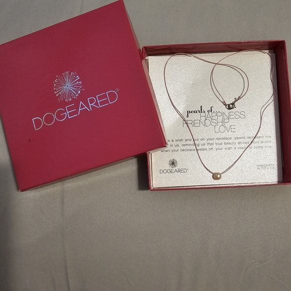 Dogeared Script Dogeared | Jewelry | New Unworn Pearl Necklace Happiness Friendship ...